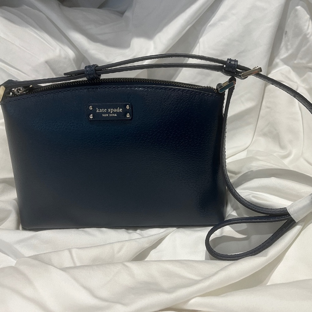 Kate Spade New York Dark Blue Leather Crossbody